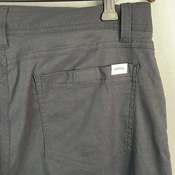 ORVIS Mens Fleece Lined Stretch Fabric Tech Pants Midnight Navy Side Pockets 32 - Picture 6 of 12